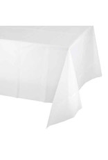 Creative Converting White - Tablecover, 54x108 Plastic