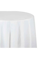 Creative Converting White - Tablecover, 82" Rnd Plastic