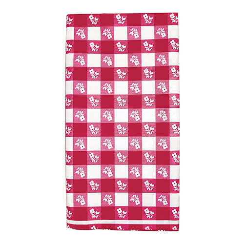 Creative Converting Red Gingham - Tablecover, 54x108