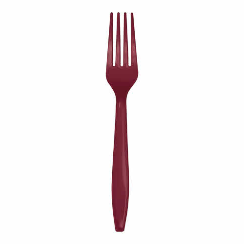 Creative Converting Burgundy - Plastic Forks 24ct