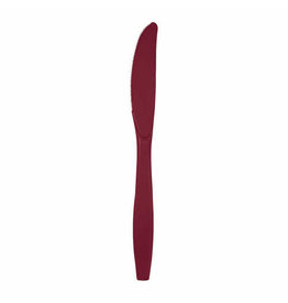Creative Converting Burgundy - Plastic Knives 24ct