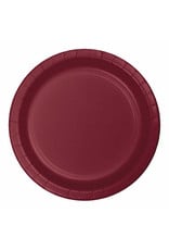 Creative Converting Burgundy - Plates, 9" Round Paper 24ct