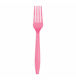 Creative Converting Candy Pink - Plastic Forks 24ct