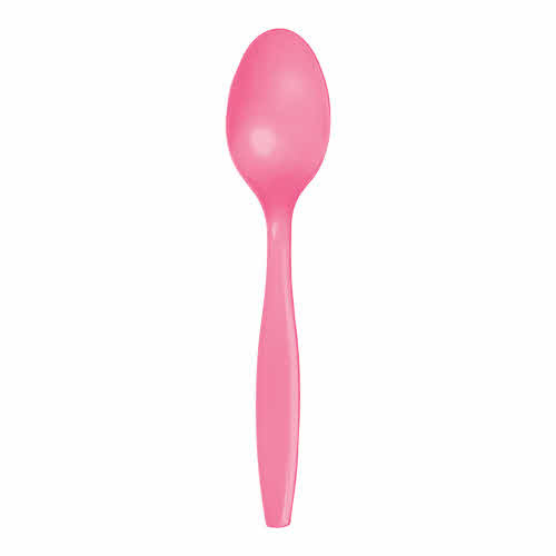 Creative Converting Candy Pink - Plastic Spoons 24ct
