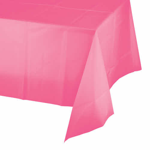 Creative Converting Candy Pink - Tablecover, 54x108 Plastic