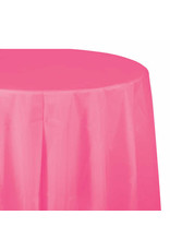 Creative Converting Candy Pink - Tablecover, 82" Rnd Plastic