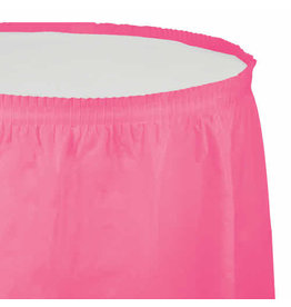 Creative Converting Candy Pink - Tableskirt, 14' Plastic