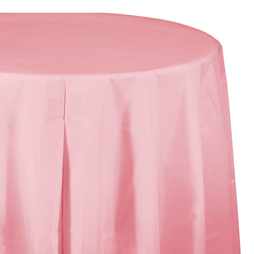Creative Converting Classic Pink - Tablecover, 82" Rnd Plastic