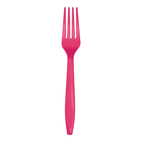 Creative Converting Hot Magenta - Plastic Forks 24ct
