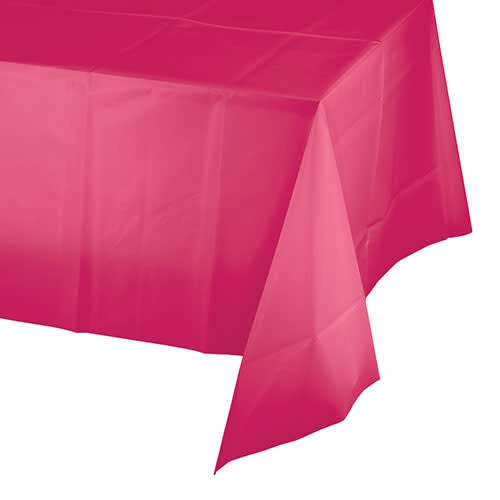 Creative Converting Hot Magenta - Tablecover, 54x108 Plastic