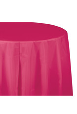 Creative Converting Hot Magenta - Tablecover, 82" Rnd Plastic