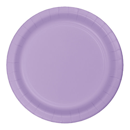 Creative Converting Luscious Lavender - Plates, 7" Round Paper 24ct