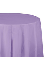 Creative Converting Luscious Lavender - Tablecover, 82" Rnd Plastic