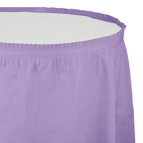 Creative Converting Luscious Lavender - Tableskirt, 14' Plastic