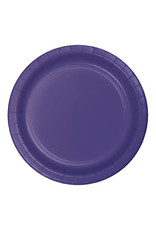 Creative Converting Purple - Plates, 7" Round Paper 24ct