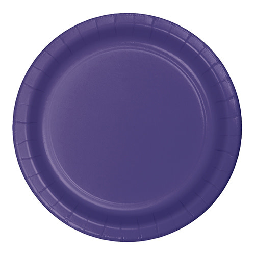 Creative Converting Purple - Plates, 7" Round Paper 24ct