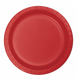 Creative Converting Classic Red - Plates, 7" Round Paper 24ct