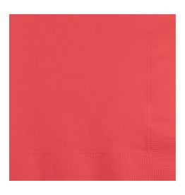 Creative Converting Coral - Napkins, Beverage 50ct