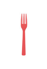 Creative Converting Coral - Plastic Forks 24ct