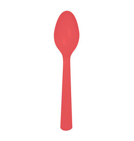 Creative Converting Coral - Plastic Spoons 24ct