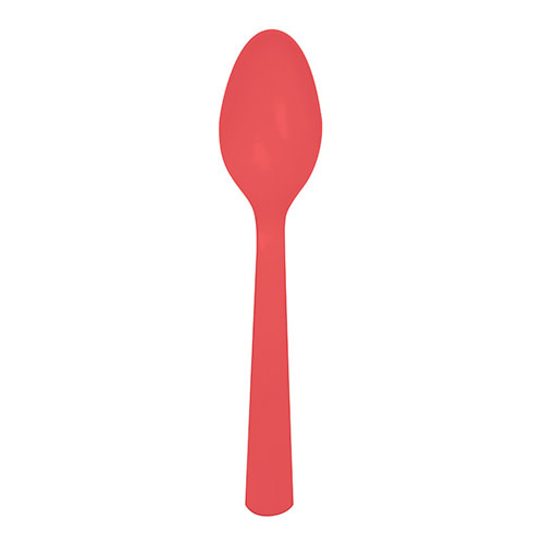 Creative Converting Coral - Plastic Spoons 24ct