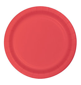 Creative Converting Coral - Plates, 7" Round Paper