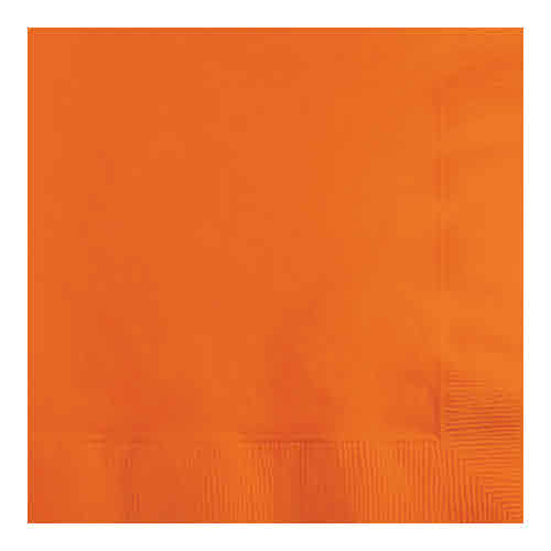 Creative Converting Sunkissed Orange - Napkins, Beverage 50ct