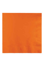 Creative Converting Sunkissed Orange - Napkins, Luncheon 50ct