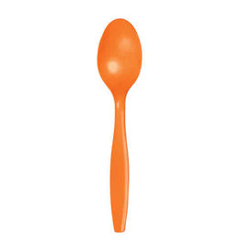 Creative Converting Sunkissed Orange - Plastic Spoons 24ct