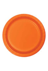 Creative Converting Sunkissed Orange - Plates, 9" Round Paper 24ct