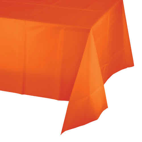 Creative Converting Sunkissed Orange - Tablecover, 54x108 Plastic