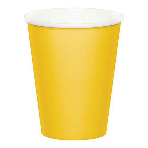 Creative Converting School Bus Yellow - Cups, 9oz Paper 24ct