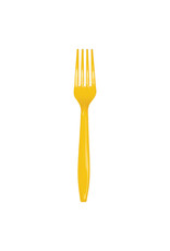 Creative Converting School Bus Yellow - Plastic Forks 24ct