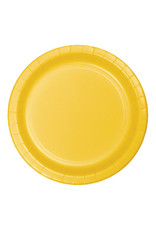 Creative Converting School Bus Yellow - Plates, 10" Round Paper 24ct