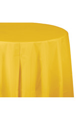 Creative Converting School Bus Yellow - Tablecover, 82" Rnd Plastic