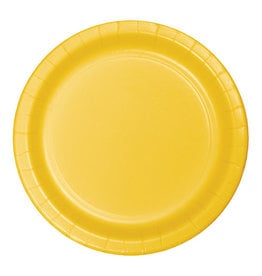 Creative Converting School Bus Yellow - Plates, 7" Round Paper 24ct