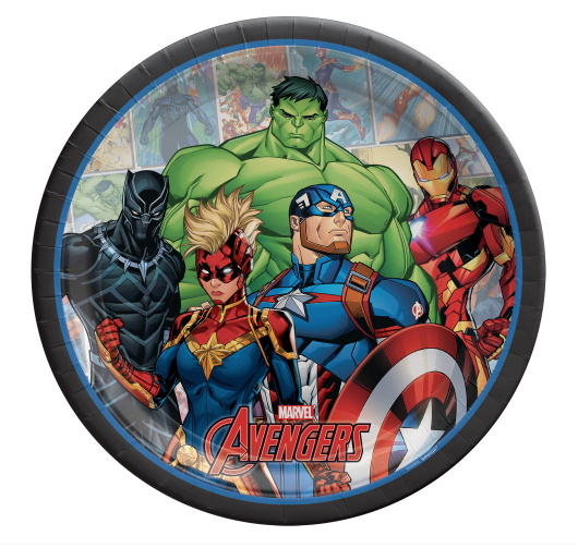 Marvel Avengers - 9" Round Plates