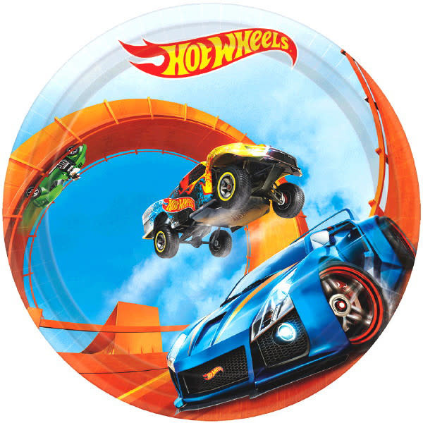 Hot Wheels Wild Racer - Plates, 7" Dessert