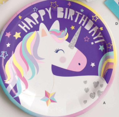 Unique Unicorn - 9" Plates