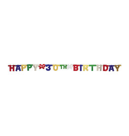 Creative Converting Banner - Joint, Happy 30th Birthday