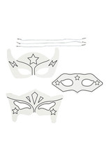 FUN EXPRESS Superhero - Masks, Color Your Own 12ct