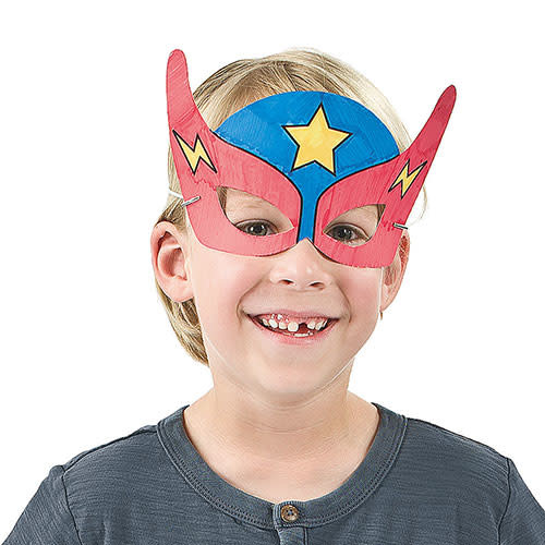 FUN EXPRESS Superhero - Masks, Color Your Own 12ct