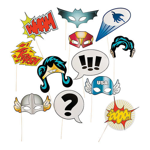 FUN EXPRESS Superhero - Photo Booth Props