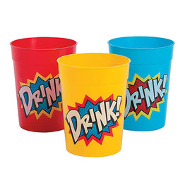 FUN EXPRESS Superhero - Tumblers, Plastic 12ct