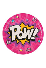 FUN EXPRESS Superhero Girl - Plates, 9" Dinner