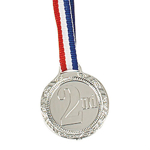 FUN EXPRESS Medal - 2nd Place, Small Plastic