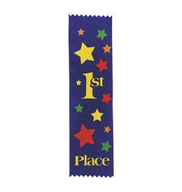 FUN EXPRESS Ribbons, Award - 1st Place Blue 12ct