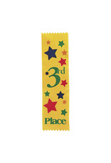 FUN EXPRESS Ribbons, Award - 3rd Place Yellow 12ct