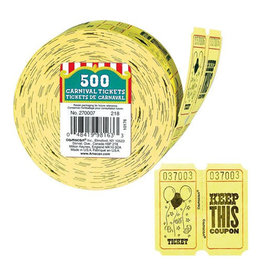 Ticket Roll - Carnival Double Tickets Assrt Colors
