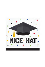 Creative Converting Graduation Fun - Bev Napkin - Nice Hat